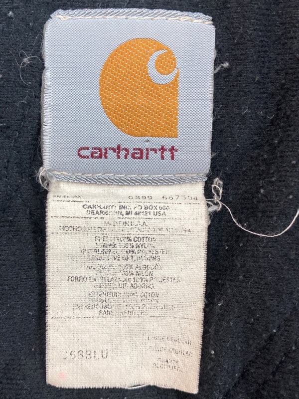 カーハート Carhartt 90's USA製 active jacket アクティブ ジャケット フェード 青 ジャケット ロゴ ブルー 104MT-2126