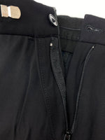 フセインチャラヤン Hussein chalayan SLACKS PANTS スラックス パンツ ジップフライ トラウザーズ 黒 サイズ 38 ボトムスその他 無地 ブラック 104LB-53