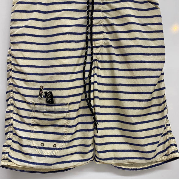 【曜日割引対象外】 キャピタル KAPITAL 10SS ビーチショートパンツ ナイロン ハーフパンツ ホワイト 2サイズ 201MB-1057 VB