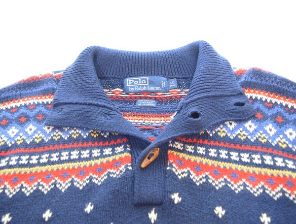 ラルフローレン RalphLauren フェアアイルニット ハイネック トグル カシミヤ LT セーター マルチカラー 103MT-2850