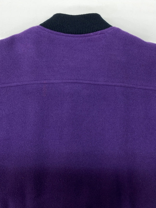 チャップス CHAPS 80s 90s VARSITY JACKET バーシティ ジャケット スタジャン ボタン ワッペン Ralph Lauren アウター 紫 緑 ジャケット ロゴ パープル Mサイズ 104MT-2202