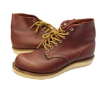 レッドウィング RED WING 6インチ ラウンドトゥ ブーツ 赤茶  9105 メンズ靴 ブーツ ワーク ブラウン 7 1/2 Dワイズ 101-shoes1684