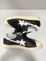 ア ベイシング エイプ A BATHING APE アディダス adidas SUPER STAR 80S BAPESTA  アディダス オリジナルス スーパー スター 黒 白  メンズ靴 スニーカー ブラック 26cm 101-shoes1581