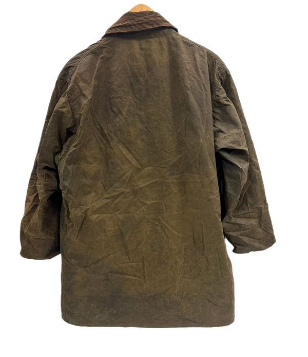 バブアー Barbour 90's 90年代 3ワラント BORDER ボーダー ワックス コットン オイルドジャケット コート VINTAGE ヴィンテージ A201 C42 ジャケット カーキ 101MT-5401