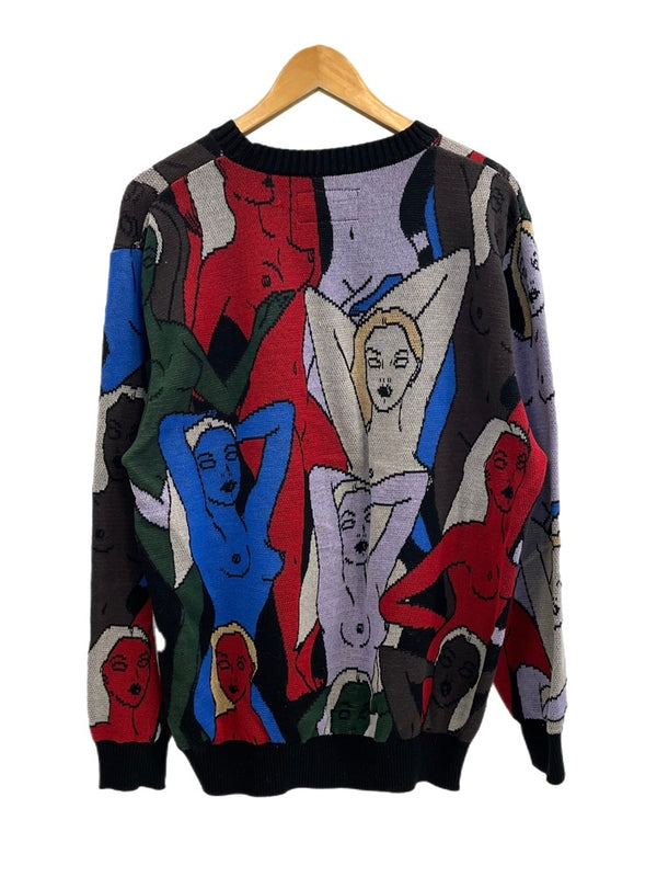 ワコマリア WACKO MARIA 総柄 ニット セーター マルチカラー Mサイズ 101MT-4278
