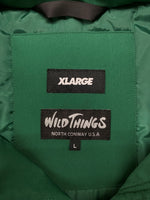 ワイルドシングス WILDTHINGS × X-LARGE エクストララージ EXPEDITION JACKET エクスペディション ジャケット アウター アウトドア 緑 ジャケット ロゴ グリーン Lサイズ 104MT-815