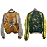 【曜日割引対象外】 ヴィンテージ vintage 50's Souvenir Jacket スカジャン CHERRY ZIP ジャケット オレンジ 201MT-3510 VB