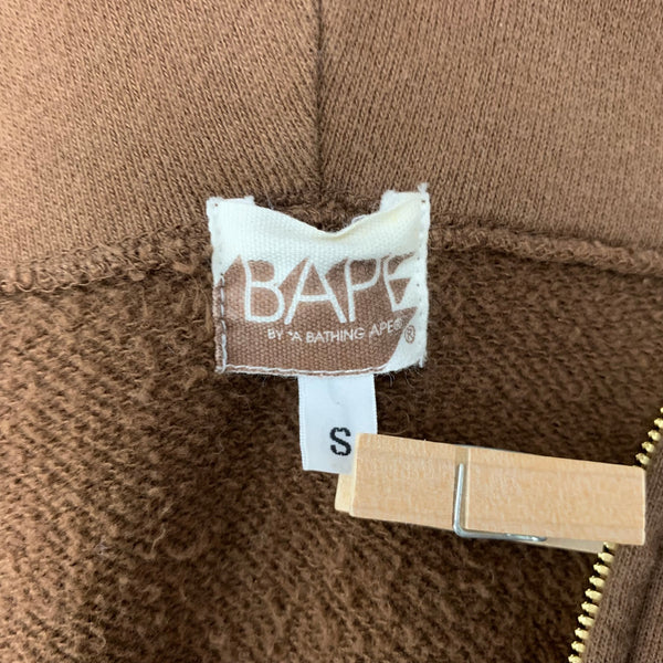 アベイシングエイプ A BATHING APE Tiger Full Zip Hoodie 虎柄 パーカ ブラウン Sサイズ 201MT-4310