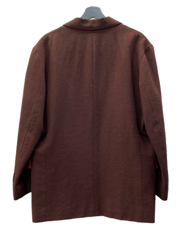 イッセイミヤケ ISSEY MIYAKE TAILORED JACKET テーラード ジャケット キルティング スーツ アウター 茶 ME43-FD024 ジャケット 無地 ブラウン Sサイズ 104MT-2094