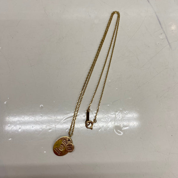 【曜日割引対象外】 【中古】ラッツ Rats DOG TAG NECKLACE ドッグタグネックレス K10YG メンズジュエリー・アクセサリー ネックレス・ペンダント ゴールド 201goods-632