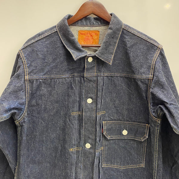 【曜日割引対象外】 ティーシービージーンズ TCB JEANS 30’s 復刻 Denim Jacket 1st ジャケット ブルー 42サイズ 201MT-4424 VB