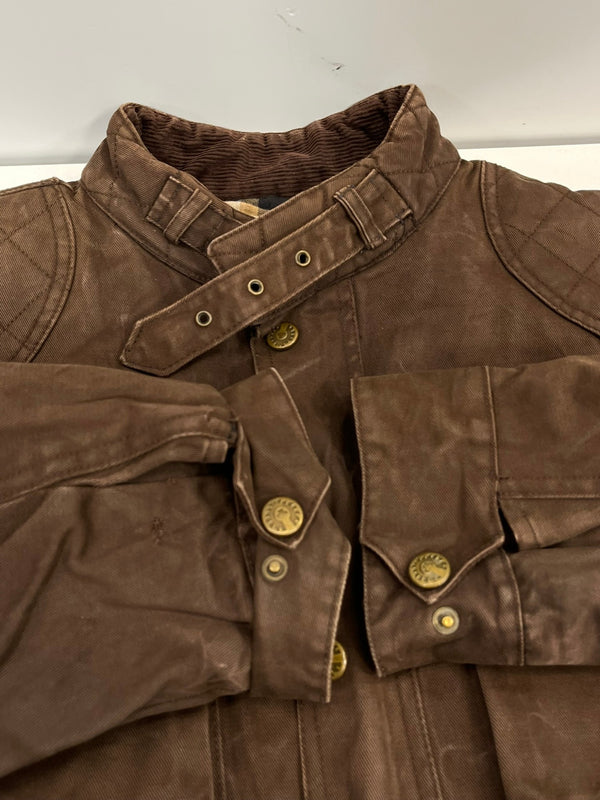 ベルスタッフ BELSTAFF パテッドジャケット TRIALMASTER LEGEND 2007 4ポケット コットンキャンバス made in ENGLAND イングランド製 XXL ジャケット ブラウン 101MT-5367