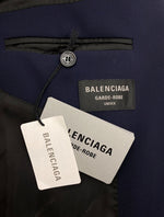 バレンシアガ BALENCIAGA 23SS Oversize Tailored Blazer Jacket オーバーサイズ テーラード ブレザー ジャケット 紺 725139 TNT09 XXS ジャケット 無地 ネイビー 104MT-1259