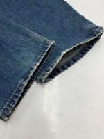 ダブルアールエル RRL 90s DENIM PANTS デニム パンツ ジップフライ ジーパン ジーンズ USA製 Ralph Lauren インディゴ 青 ロゴ R004 デニム ブルー 33/31 104MB-233