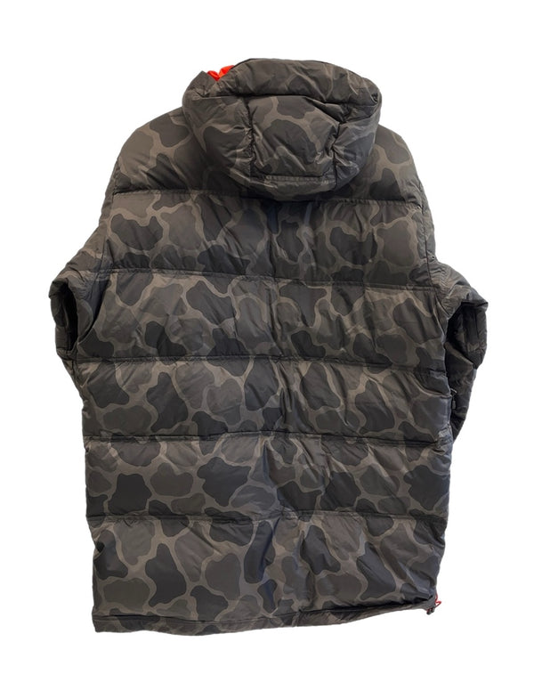 コロンビア Columbia 迷彩柄 カモフラ down parka ダウンパーカー 黒 