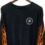 【曜日割引対象外】 US古着 California performance iron VALLEJO ヘルズエンジェルス hells angels ロンT ブラック Lサイズ 201MT-3617 VB