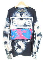 セントマイケル SAINT M×××××× 23SS TIE DYE LS TEE タイダイ SM6 長袖Tシャツ  SM-S23-0000-038 XL ロンT ブラック LLサイズ 103MT-2803