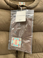 ビームス BEAMS HEART  ノーカラーダウンコート ファー ジャケット ベージュ サイズ0 101LT-220