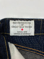 ステュディオ・ダ・ルチザン STUDIO D'ARTISAN Mt.Fuji DENIM PANTS 富士山 デニム パンツ ボタンフライ ジーンズ ジーパン ズボン 青 無地 D1838 デニム ブルー サイズ 32 104MB-198