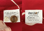 サンサーフ SUN SURF ALOHA SHIRT アロハ シャツ ハワイアン オープンカラー ボタン GOLDFISH 金魚 開襟 長袖 薄手 赤 SS24845 長袖シャツ 総柄 レッド Sサイズ 104MT-2326