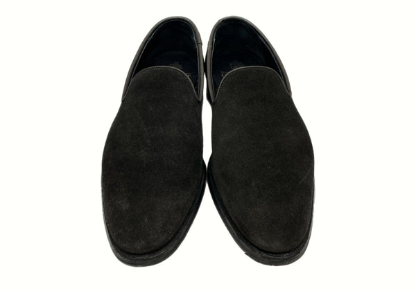 クロケットアンドジョーンズ CROCKETT&JONES KENSINGTON 3 ケンジントン スエード ローファー スリッポン シューズ 黒 26191 メンズ靴 ブーツ デザート ブラック サイズ 7Ｅ 104S-681