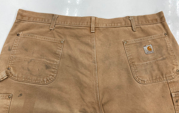 カーハート Carhartt 00's メキシコ製 ダック ダブルニー ペインターパンツ ワークパンツ 茶色 無地 ボトムスその他 ブラウン 44×32 104MB-88