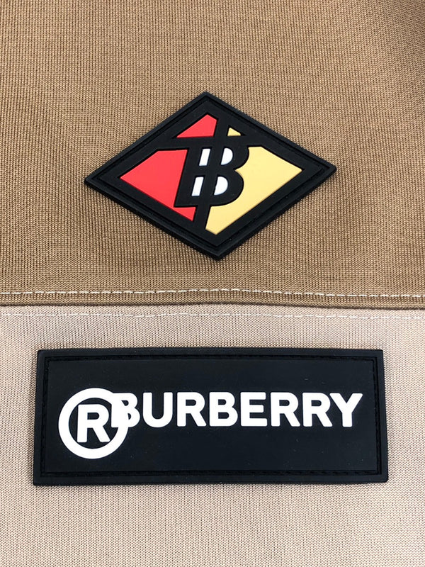 バーバリー Burberry Colour Block Track Top 切替 ジップ ジャケット ラバーロゴ バイカラー ベージュ 4559557 ジャケット ロゴ ベージュ Sサイズ 104MT-255