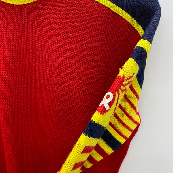 【曜日割引対象外】 ヴィンテージ vintage 70's DEMETRE SPIDER KNIT SWEATER セーター レッド Mサイズ 201MT-4206 VB