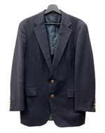 ジェイプレス J.PRESS TAILORED JACKET テーラード ジャケット NEW ENGLAND MODEL 金ボタン ブレザー 黒 021-5-BZ-OV サイズ C94-W80-T175 A6 ジャケット 無地 ブラック 104MT-1779