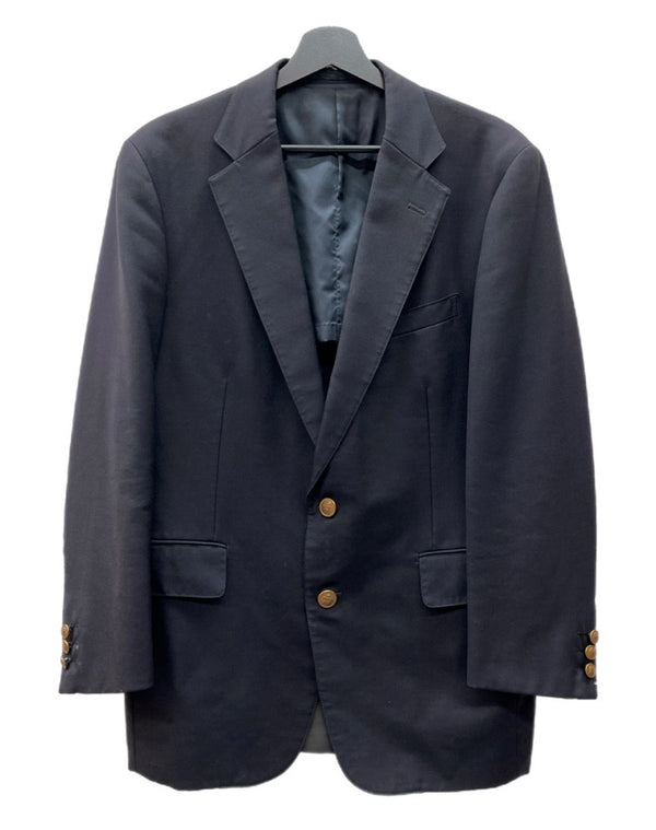 ジェイプレス J.PRESS TAILORED JACKET テーラード ジャケット NEW ENGLAND MODEL 金ボタン ブレザー 黒 021-5-BZ-OV サイズ C94-W80-T175 A6 ジャケット 無地 ブラック 104MT-1779