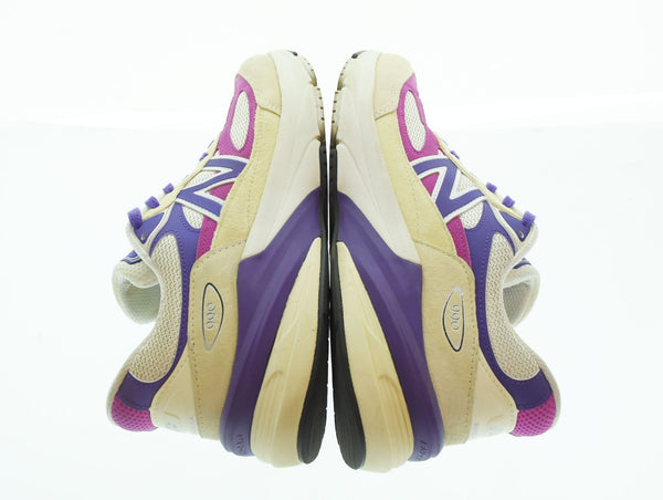 ニューバランス new balance  U990TD6 USA製 スニーカー ホワイトxパープル ランニングシューズ U990TD6 メンズ靴 スニーカー ホワイト 28cm 103S-1000