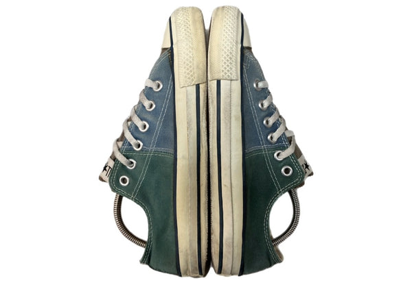 コンバース CONVERSE 90s ALL STAR LOW オールスターロー キャンバス ヴィンテージ クレイジーパターン USA製 シューズ US7 緑 青 16974 メンズ靴 スニーカー マルチカラー 25.5cm 104S-886