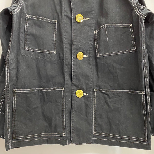 【曜日割引対象外】 キャピタル KAPITAL カバーオール ジャケット ブラック Mサイズ 201MT-4304 VB