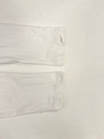 モンクレール MONCLER LUNGA LS T-SHIRT メッシュ切り替え 白 C-SCOM-20-40419 ロンT ホワイト Sサイズ 101MT-5115