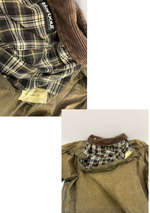 バブアー Barbour 90's 90年代 3ワラント BEDALE ビデイル ワックス コットン ジャケット オイルドジャケット フード パイルライナー フルセット VINTAGE ヴィンテージ A100 C43 ジャケット カーキ 101MT-5402