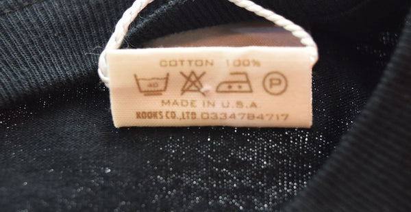 ナンバーナイン NUMBER (N)INE 2000ss Extra Heavy プリント 半袖Tシャツ 黒 2 Tシャツ ブラック 103MT-2554