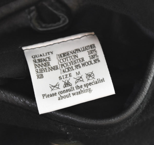 ビクティム VICTIM ヴィクティム ホースナッパレザー ブルゾン シングルライダースジャケット ジャケット ブラック Mサイズ 103MT-3170