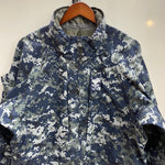 【曜日割引対象外】 ミリタリー MILITARY US.NAVY GORE-TEX WORKING PARKA デジタルカモ 8415-01-539-9872 ジャケット ブルー Mサイズ 201MT-4438 VB