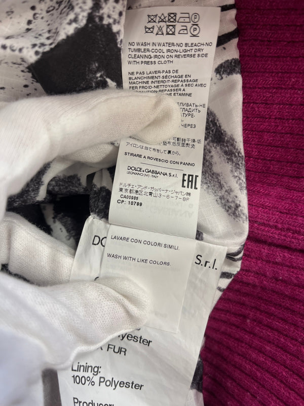 ドルチェ&ガッバーナ Dolce&Gabbana D＆G ドルガバ ロゴ ファースウェットシャツ カットソー 長袖  G9WC1Z FUPXJ XS トップスその他 ピンク SSサイズ 101MT-5414