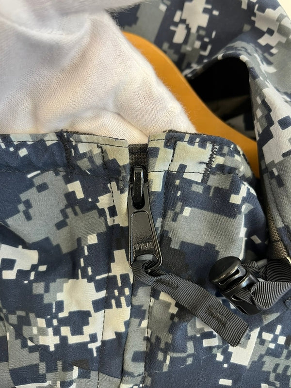 ミリタリー military PARKA WORKING US.NAVY デジカモ カモフラ 迷彩 ゴアテックスパーカー GORE-TEXパーカー  Large-Regular ジャケット ネイビー 101MT-4983