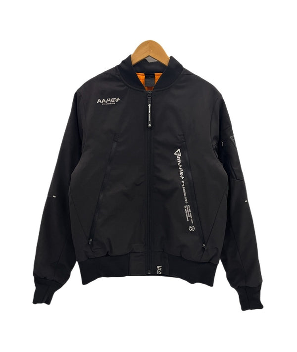 ア ベイシング エイプ A BATHING APE AAPE MA-1 フライトジャケット ボンバージャケット リバーシブル APE BAPE エイプ ジャケット ブラック 101MT-5297