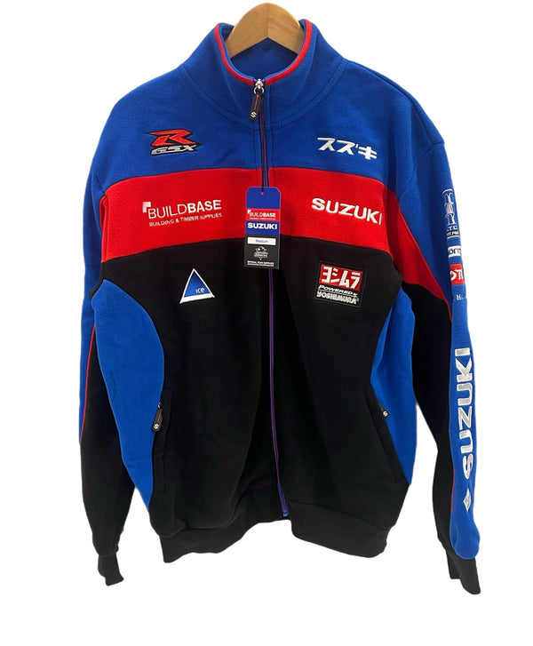 スズキ SUZUKI Official Build Base Soft shell jacket ビルドベース オフィシャル ソフトシェル フリース レーシング ジャケット マルチカラー Mサイズ 101MT-5312