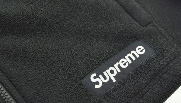 シュプリーム SUPREME 22AW Polartec Zip Jacket フリースジャケット 黒 ジャケット ロゴ ブラック LLサイズ 103MT-637