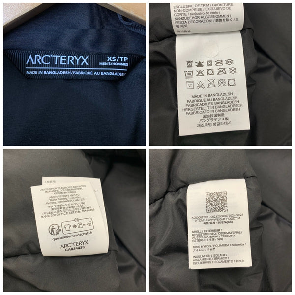 アークテリクス ARC'TERYX ATOM HOODY ジャケット ブラック XSサイズ 201MT-4261