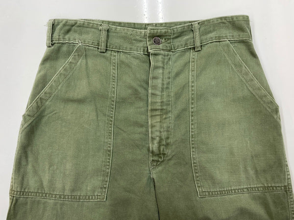 ミリタリー Military 40s 40年代 U.S.ARMY アメリカ軍 ベイカーパンツ 13スターボタン OG-107 SERVAL 片爪 無地 カーゴパンツ カーキ 104MB-366