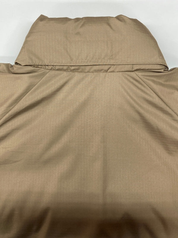 タイオン TAION GLOSTER別注 MILITALY LEVEL7 JACKET ミリタリー レベル ジャケット ダブルジップ ダウン アウター 薄茶 ジャケット 無地 ベージュ Lサイズ 104MT-1863