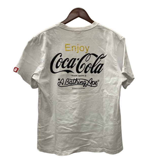 ア ベイシング エイプ A BATHING APE × コカ・コーラ COCA-COLA Tシャツ ホワイト