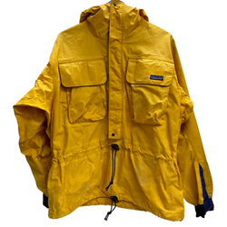 【曜日割引対象外】 パタゴニア PATAGONIA 90's skanorak jacket ナイロン アノラックパーカー ジャケット イエロー Lサイズ 201MT-4794 VB