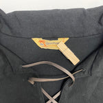 【曜日割引対象外】 グルービンハイ GROOVIN' HIGH The GROOVIN HIGH 1950s Lace-up Pullover Shirt 長袖シャツ ブラック XLサイズ 201MT-4214 VB