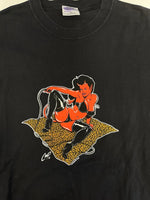 ヴィンテージ vintage 90s 1998 Vintage ヴィンテージ POSTER POP ポスターポップ COOP デビル 黒 US古着 XL Tシャツ ブラック LLサイズ 101MT-4678